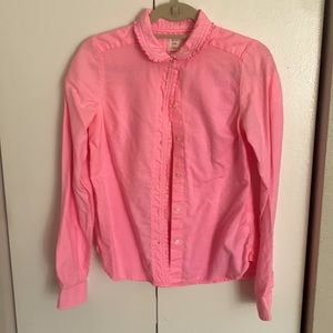 Gap Woman’s Button Up with Ruffle Detail
